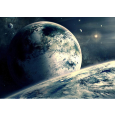  Tapéta matrica Universe szürke színben, 300 x 200 cm tapéta, díszléc és más dekoráció