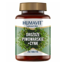 Táplálékkiegészítő termék természetes sörélesztővel és cinkkel, 250 tabletta vitamin és táplálékkiegészítő