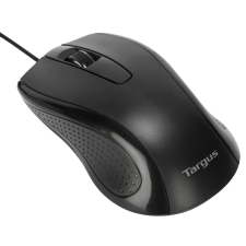 Targus Full-Size Optical Antimicrobial Wired Mouse Black (AMU81AMGL) egér
