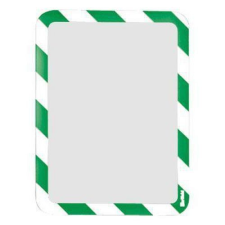 TARIFOLD Figyelmeztető információs zseb Shanghai A4, mágneses, fehér/zöld% információs tábla, állvány