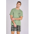 Taro Carter férfi pizsama, zöld, felirattal M