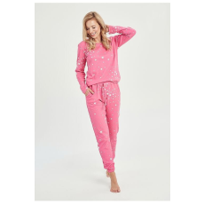 Taro Erika női pizsama, rózsaszín, csillagos M