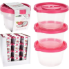  TÁROLÓ DOBOZ SZETT 3DB-OS 1230ML