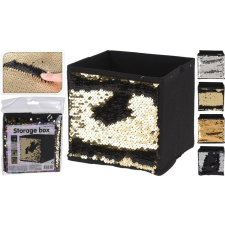  TÁROLÓDOBOZ FLITTERES 15X15CM 1DB papírárú, csomagoló és tárolóeszköz