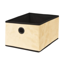 Tárolódoboz, nyitott, bézs, 32x25x8 cm, Storage Solutions bútor