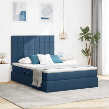  Tárolós Ágy matracmal fejtámlával Kék 140 x 190 cm Műbőr ágy és ágykellék