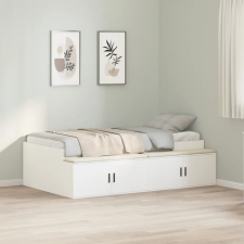  Tárolós ágykeret Fehér 90x200 cm ágy és ágykellék