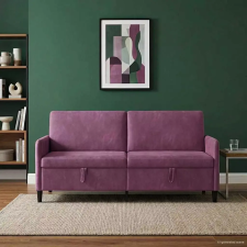 Tárolós Kanapé Lila 192 x 78 x 87 cm Poliészter bútor