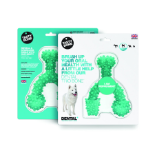  TASTY BONE Dental trio nylon rágókocka nagy kutyák számára - Borsmenta játék kutyáknak