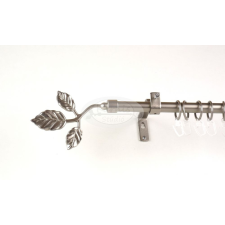  Tata nikkel-matt 1 rudas fém függönykarnis szett - 160 cm karnis, függönyrúd