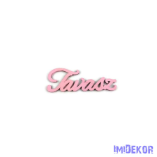  Tavasz fa felirat 10x3,5cm 5db/csomag - Rózsaszín dekorációs kellék