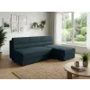  TAVERO SLIM L alakú kihúzható sarokkanapé, 201x140 cm, sötétkék, univerzális  Poso 05