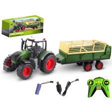 Távirányítós Traktor Pótkocsival és USB Töltéssel távirányítós modell