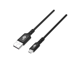 TB Micro USB-B apa - USB-A apa 2.0 Adat és töltő kábel - Fekete (2m) kábel és adapter