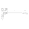 TE Connectivity 1-2273076-3 Érzékelő-/működtető összekötő, konfekcionált M12 Dugó, hajlított 5.00 m Pólusszám: 3 1 db (1-2273076-3)