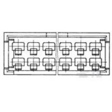 TE Connectivity Beépíthető stift sor (standard) 280638 1 db csomag (280638) villanyszerelés