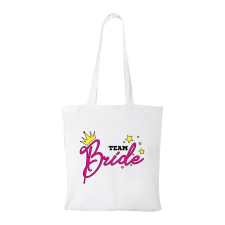  Team bride - Bevásárló táska Fehér egyedi ajándék