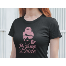  Team Bride fekete póló ajándéktárgy