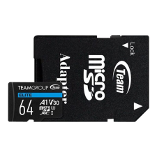 Team Group microSDHC 64GB A1/V30 (TEAUSDX64GIV30A103) memóriakártya