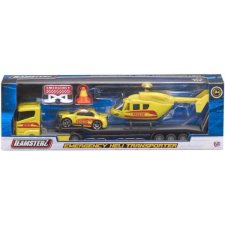 Teamsterz mentőhelikopter szett - sárga autópálya és játékautó