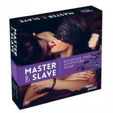 Tease &amp; Please Master &amp; Slave - kötözős játék szett (lila-fekete) bilincs, kötöző