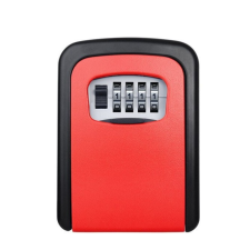 Tech Kulcstartó doboz számzáras kulcs őr piros falra szerelhető, 5 kulcs számára kulcsszekrény