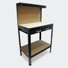 Tech Munkaasztal fiókos kivitel könnyű, otthoni munkához. Barkácsasztal fiókkal 120x60x160 cm barkácsszerszám