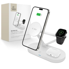 Tech-Protect A41 3in1 töltő mobil / Apple Watch / AirPods 15W, fehér okosóra kellék