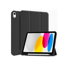 Tech-Protect Apple iPad 10.9 (2022) tablet tok (Smart Case) on/off funkcióval, Apple Pencil tartóval - Tech-Protect - black (ECO csomagolás) tablet tok