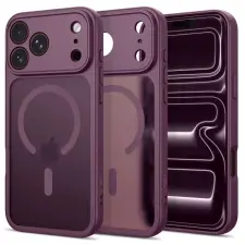 Tech-Protect BasicMag MagSafe tok, Apple iPhone 17 Pro Max / 18 Pro Max - Matte Dark Cherry tok és táska