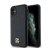 Tech-Protect DKNY PU Leather Repeat Pattern Stack Logo Apple iPhone 11 Magsafe kompatibilis hátlap tok, fekete