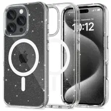 Tech-Protect FlexAir Hybrid MagSafe iPhone 16 Pro glitter tok tok és táska