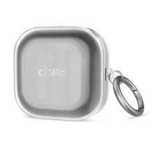 Tech-Protect FlexAir Samsung Galaxy Buds 4 / Buds 4 Pro tok, karabinerrel, átlátszó fülhallgató, fejhallgató tok