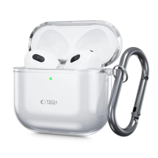 Tech-Protect FlexAir tok Apple AirPods 4 készülékhez átlátszó fülhallgató, fejhallgató tok