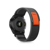 Tech-Protect Garmin Fenix 5 / 6 / 6 Pro / 7 nylon óraszíj - fekete/narancs (ECO csomagolás)