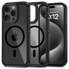 Tech-Protect Hybrid MagSafe tok iPhone 15 Pro, fekete/piros tok és táska