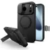 Tech-Protect Kevlar Aura MagSafe tok iPhone 17 Pro, fekete