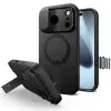 Tech-Protect Kevlar Aura MagSafe tok iPhone 17 Pro Max, fekete