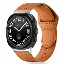 Tech-Protect LeatherFit szíj Samsung Galaxy Watch Ultra (47 mm) készülékhez - barna okosóra kellék