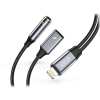 Tech-Protect Lightning - 3,5 mm jack + Lightning adapter - Tech-Protect UltraBoost Lightning to 3,5 mm Jack + Lightning adapter - fekete/szürke