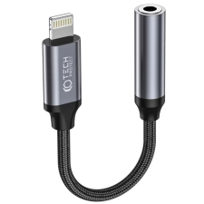 Tech-Protect Lightning Jack Átalakító Fekete 10cm 127804 kábel és adapter
