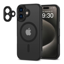 Tech-Protect MagCam Magsafe kameravédős hátlaptok iPhone 16 fekete tok és táska