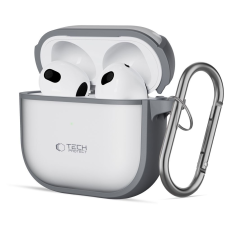 Tech-Protect Magmat Apple Airpods 4 Tokhoz Matte Szürke Védelem fülhallgató, fejhallgató tok