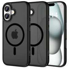 Tech-Protect MAGMAT Magsafe hátlaptok iPhone 16 Plus matt fekete tok és táska