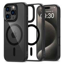 Tech-Protect MAGMAT Magsafe hátlaptok iPhone 16 Pro átlátszó-fekete tok és táska