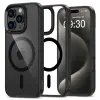 Tech-Protect MagMat MagSafe iPhone 16 Pro fekete/átlátszó tok