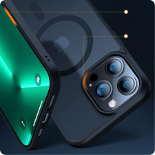 Tech-Protect Magmat Magsafe szilikon tok - Apple iPhone 13 Mini - fekete/átlátszó (9319456605938) tok és táska
