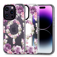 Tech-Protect Magmood MagSafe tok iPhone 14 Pro Max, rose floral tok és táska