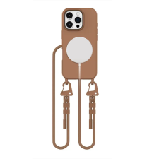 Tech-Protect magnecklace magsafe iPhone 16 Pro mágneses nyakpánt tok - csokoládébarna tok és táska
