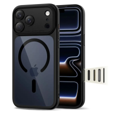 Tech-Protect MAGPEAK MAGSAFE CC iPhone 17 Pro tok - fekete/átlátszó tok és táska